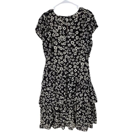 Who What Wear Women's Floral Round Neck Layered Asymmetrical Hem Dress -XS - Picture 5 of 6